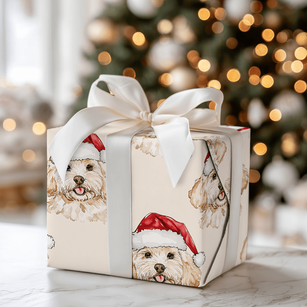 Doodle Santa - Wrapping Paper - Aspen & Arlo
