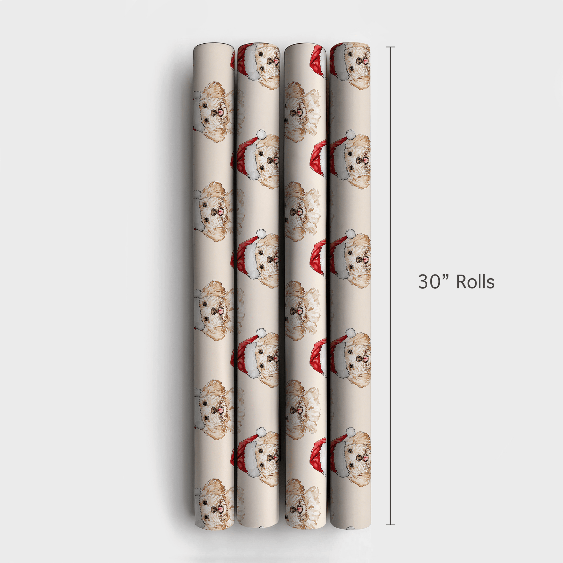 Doodle Santa - Wrapping Paper - Aspen & Arlo
