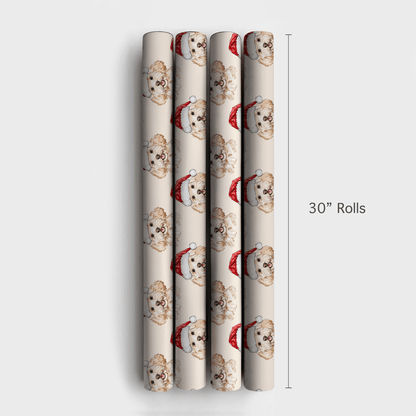 Doodle Santa - Wrapping Paper - Aspen & Arlo