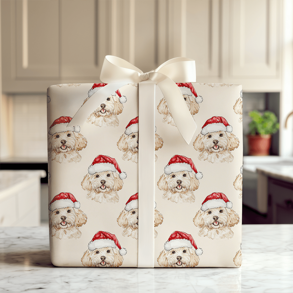 Doodle Santa - Wrapping Paper - Aspen & Arlo