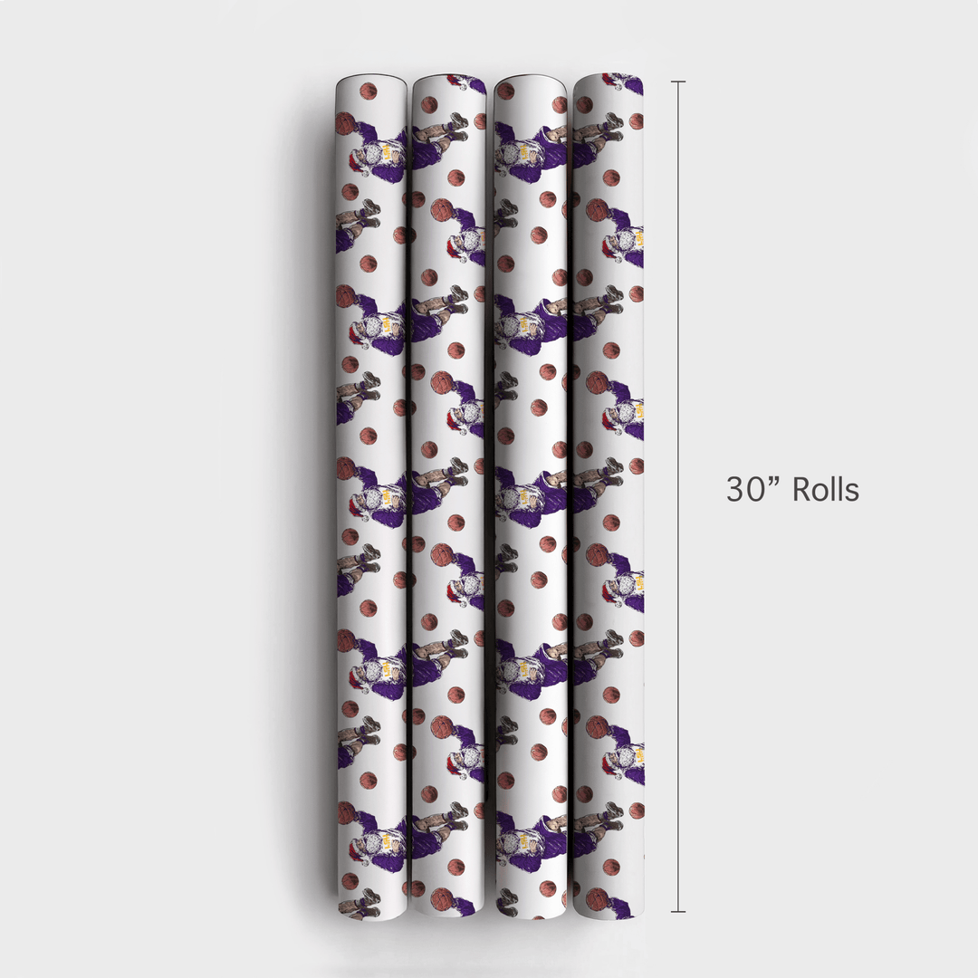 Holiday Hoops in Baton Rouge - Wrapping Paper - Aspen & Arlo