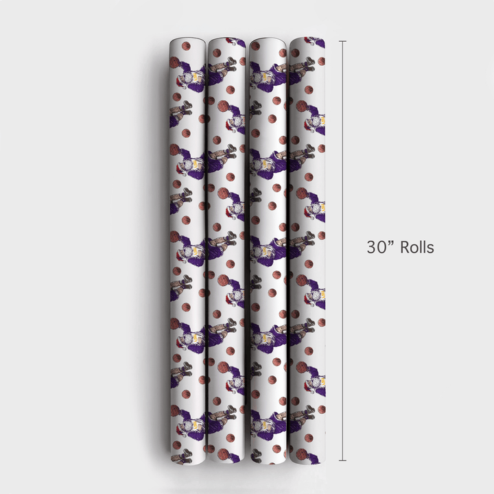Holiday Hoops in Baton Rouge - Wrapping Paper - Aspen & Arlo