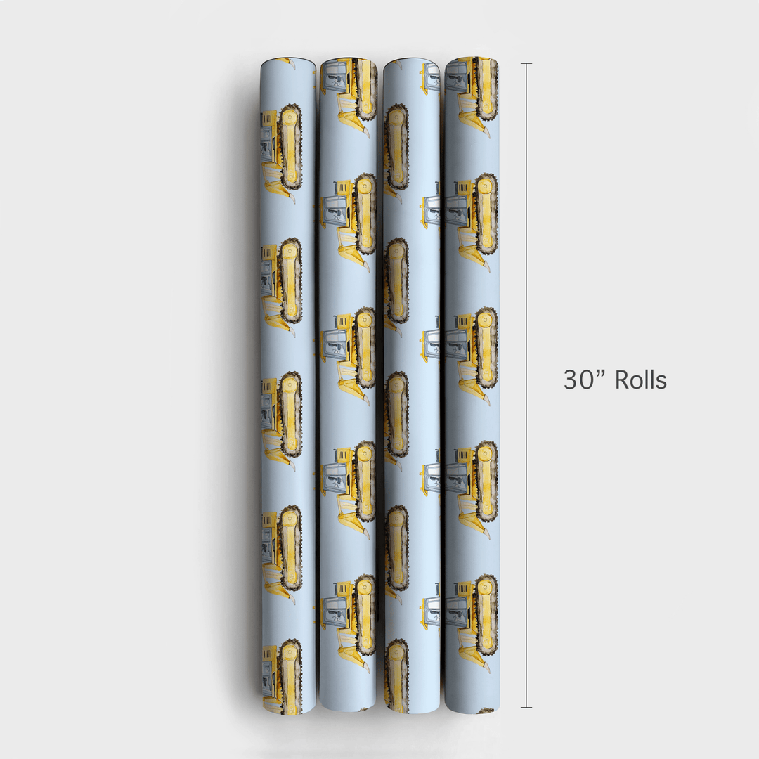 Bulldoze Into Fun - Wrapping Paper - Aspen & Arlo