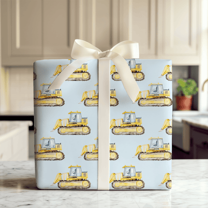 Bulldoze Into Fun - Wrapping Paper - Aspen & Arlo