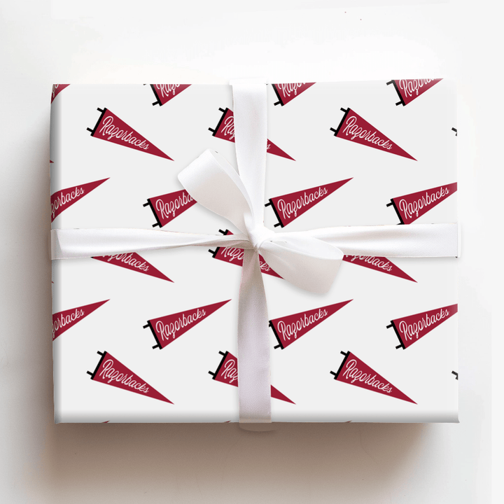 Razorback Pennant - Wrapping Paper - Aspen & Arlo