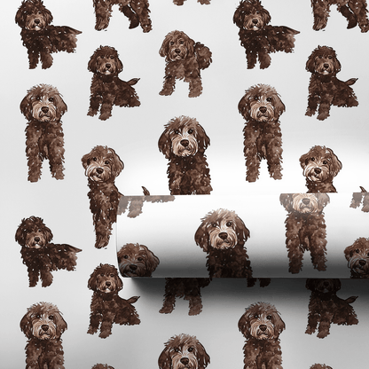 Chocolate Doodle - Wrapping Paper - Aspen & Arlo