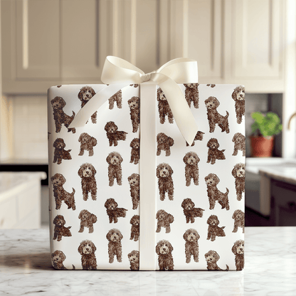 Chocolate Doodle - Wrapping Paper - Aspen & Arlo