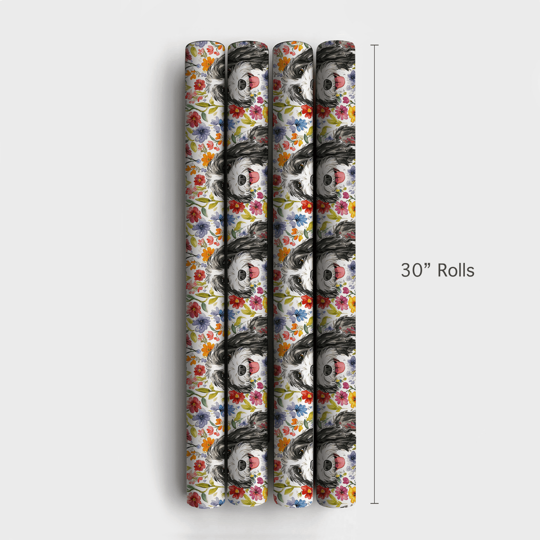 Garden with the Bernadoodle - Wrapping Paper - Aspen & Arlo