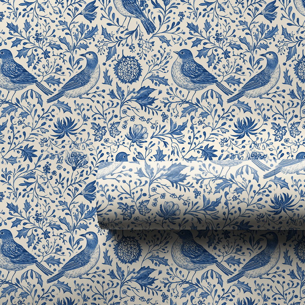 Winter Songbirds - Wrapping Paper - Aspen & Arlo