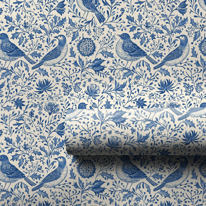 Winter Songbirds - Wrapping Paper - Aspen & Arlo