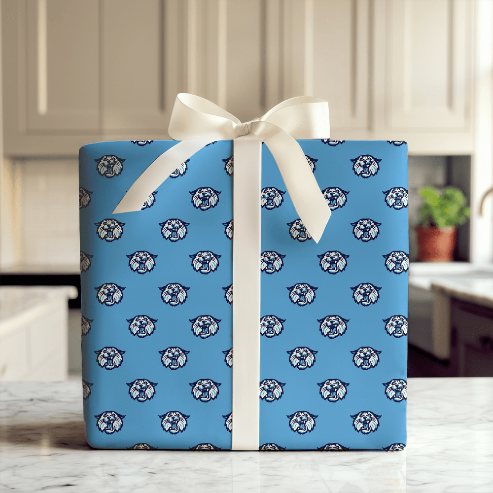 Wildcats Mark Blue - Wrapping Paper - Aspen & Arlo
