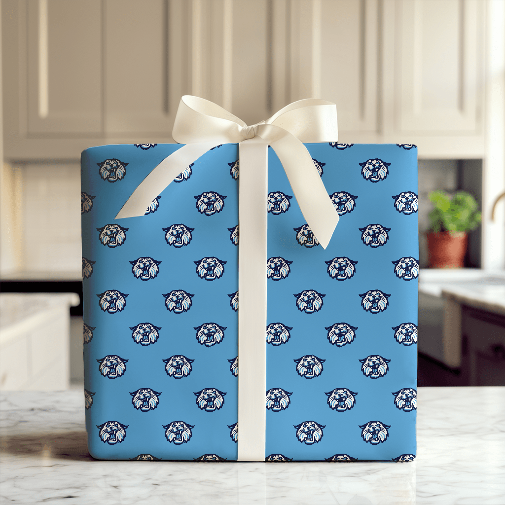 Wildcats Mark Blue - Wrapping Paper - Aspen & Arlo