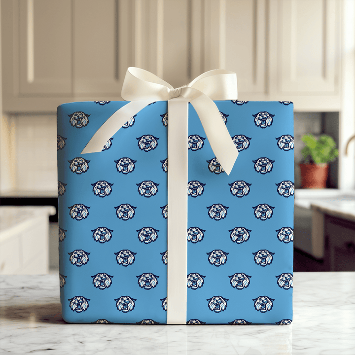 Wildcats Mark Blue - Wrapping Paper - Aspen & Arlo