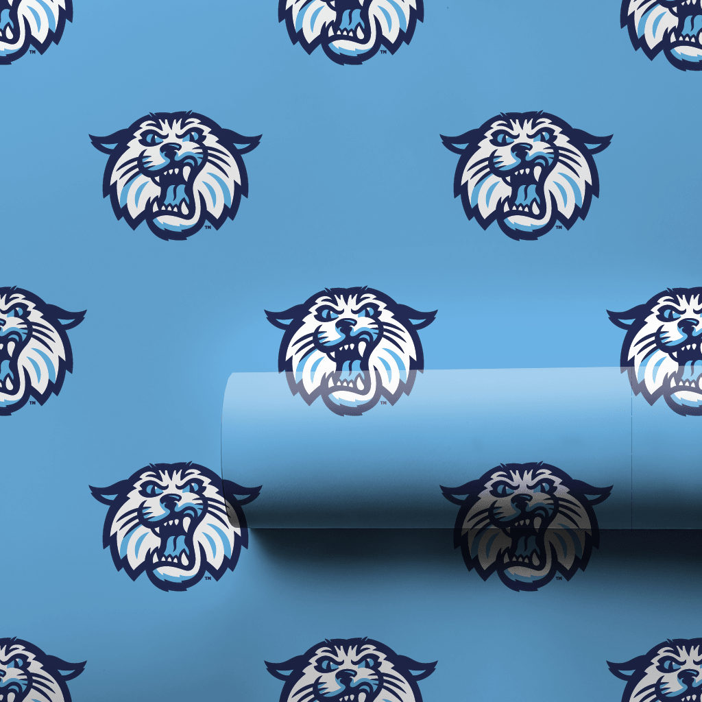 Wildcats Mark Blue - Wrapping Paper - Aspen & Arlo
