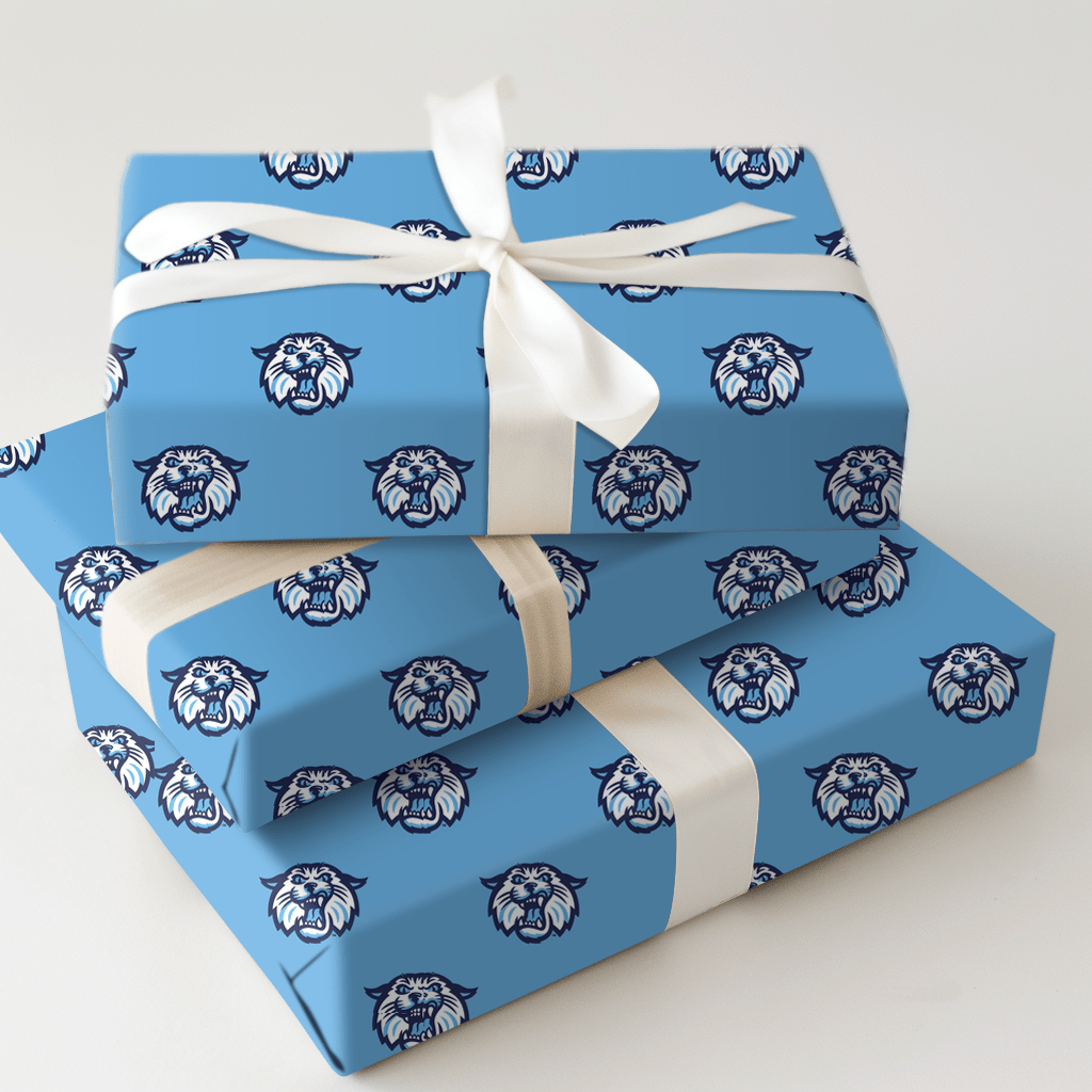 Wildcats Mark Blue - Wrapping Paper - Aspen & Arlo