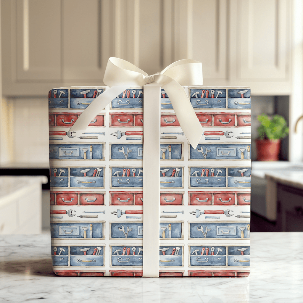 Full Throttle Toolbox - Wrapping Paper - Aspen & Arlo