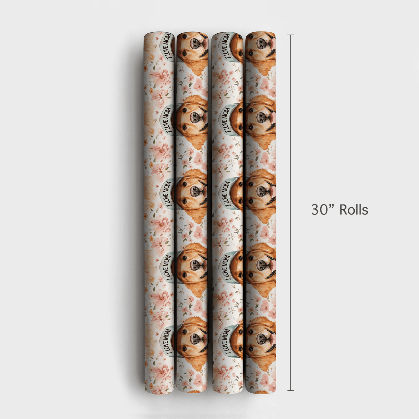 Mom's Favorite Golden Retriever - Wrapping Paper - Aspen & Arlo