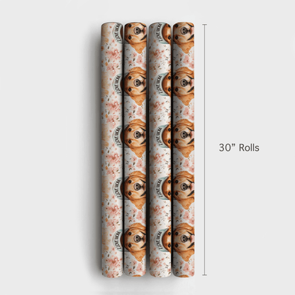 Mom's Favorite Golden Retriever - Wrapping Paper - Aspen & Arlo
