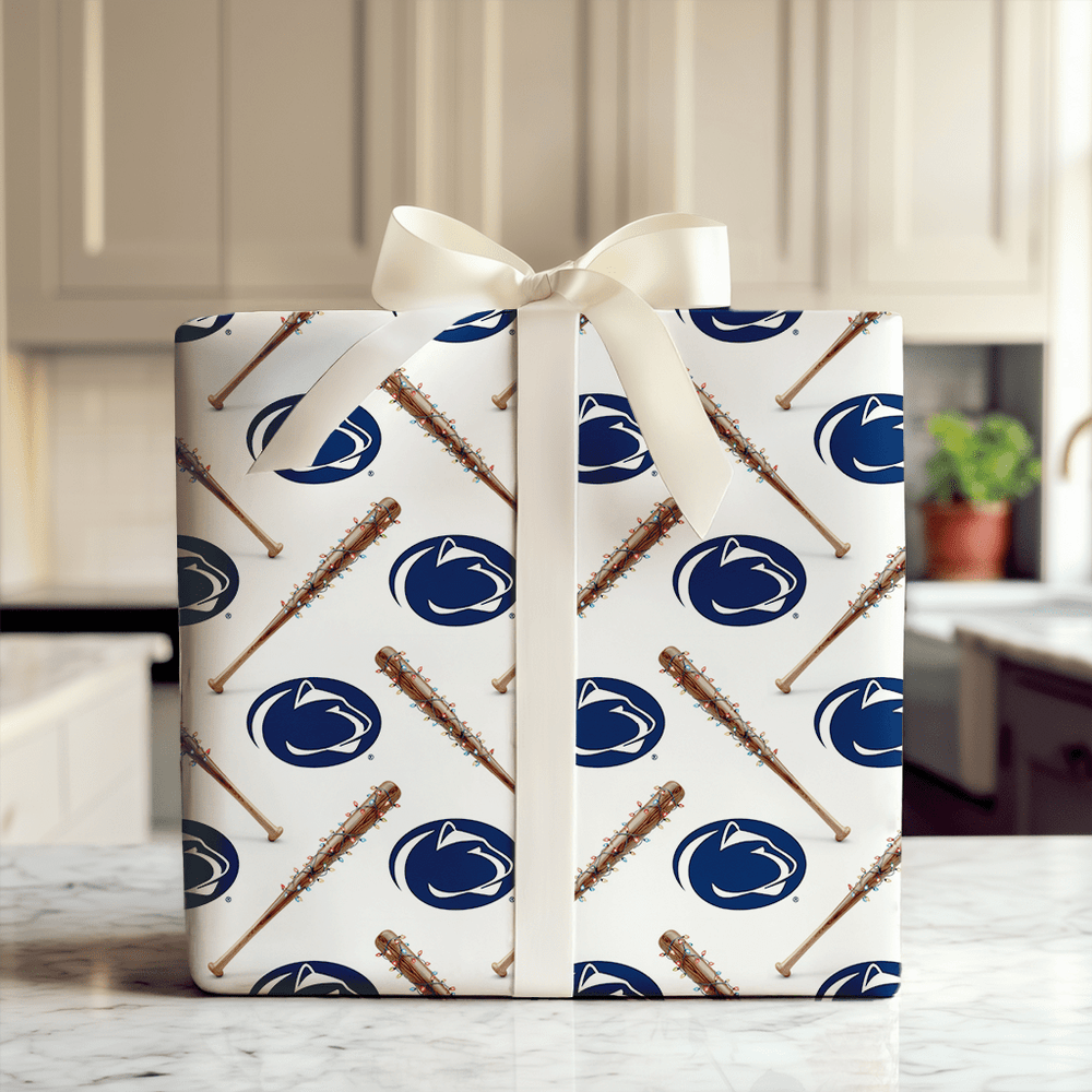 Lion Holiday Sluggers - Wrapping Paper - Aspen & Arlo