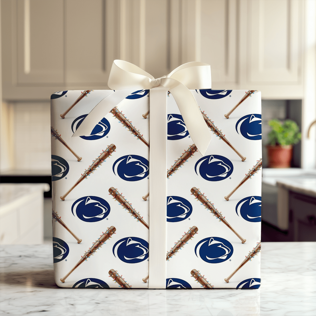 Lion Holiday Sluggers - Wrapping Paper - Aspen & Arlo