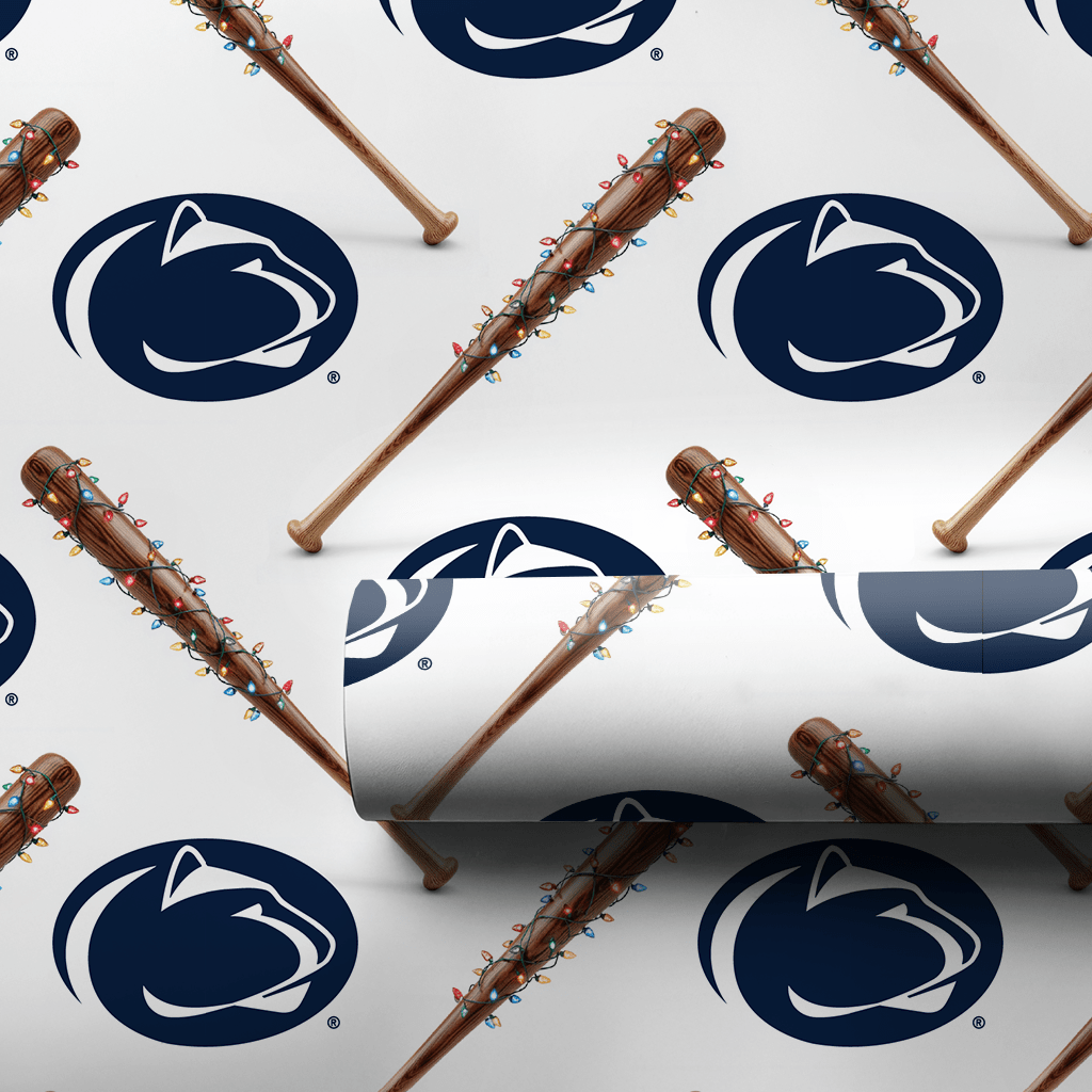 Lion Holiday Sluggers - Wrapping Paper - Aspen & Arlo