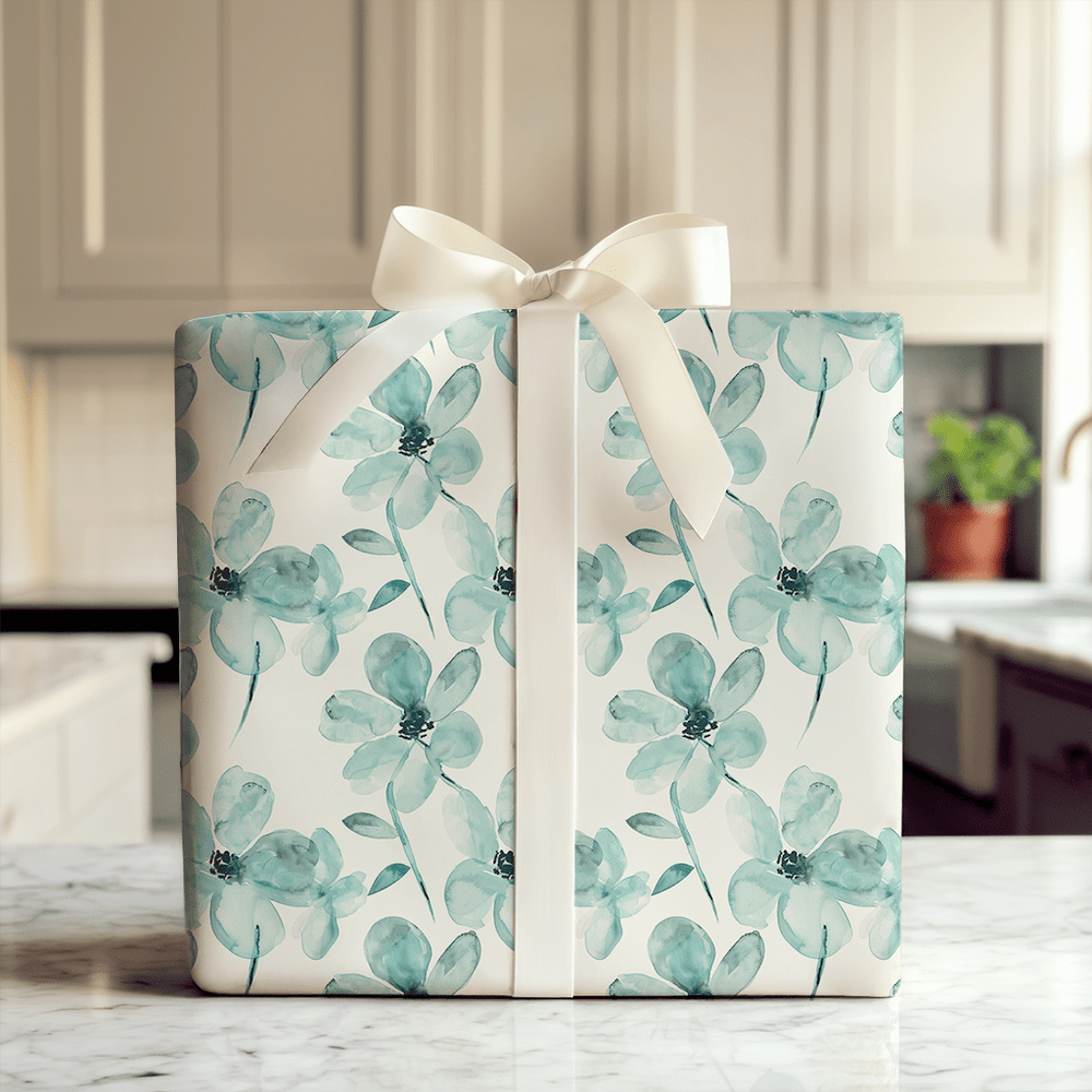 Never Feeling Blue - Wrapping Paper - Aspen & Arlo