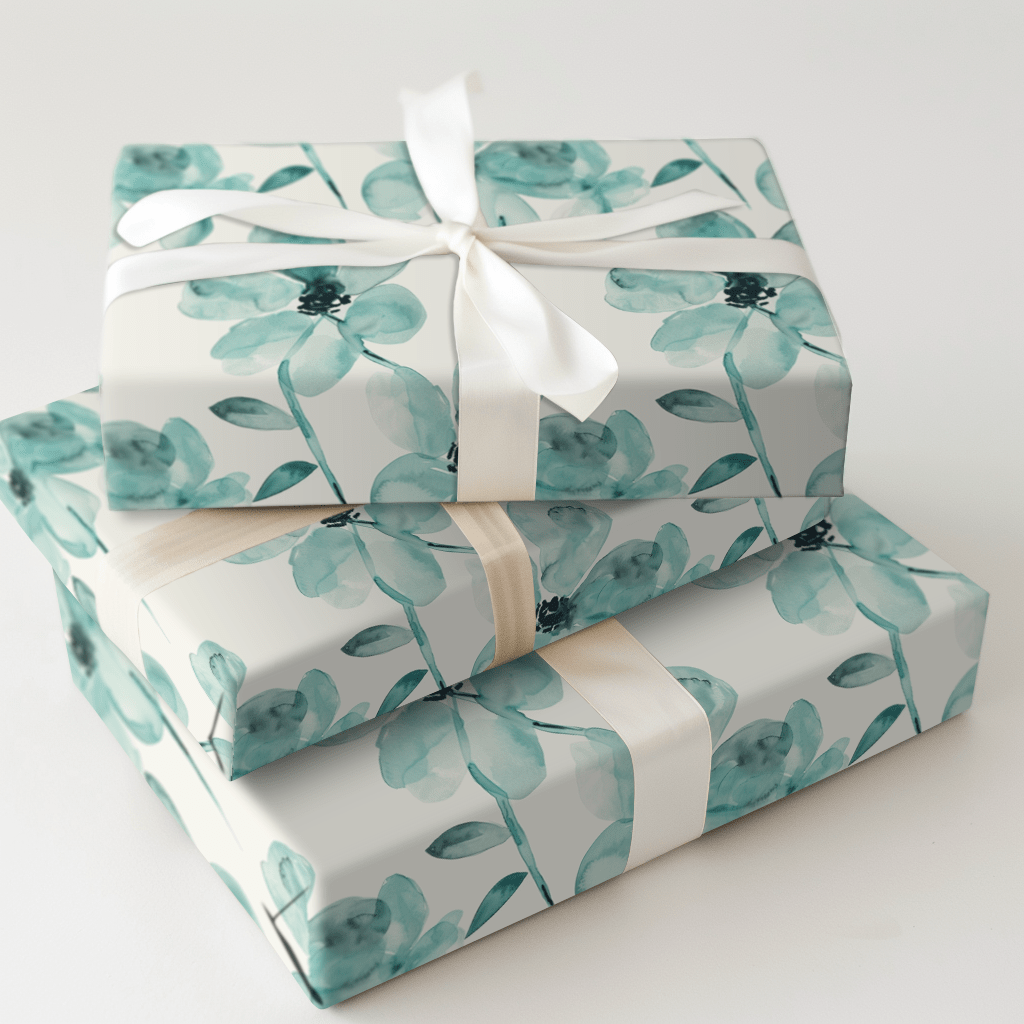Never Feeling Blue - Wrapping Paper - Aspen & Arlo