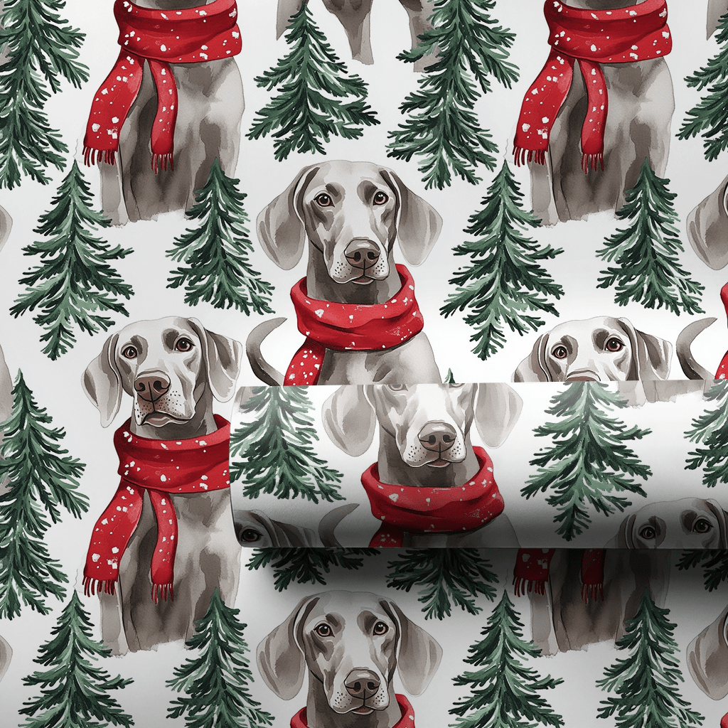 Snow Day for Weimaraners - Wrapping Paper - Aspen & Arlo