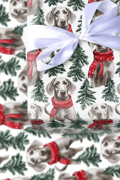 Snow Day for Weimaraners - Wrapping Paper - Aspen & Arlo
