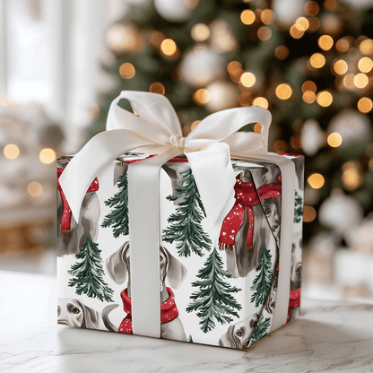 Snow Day for Weimaraners - Wrapping Paper - Aspen & Arlo