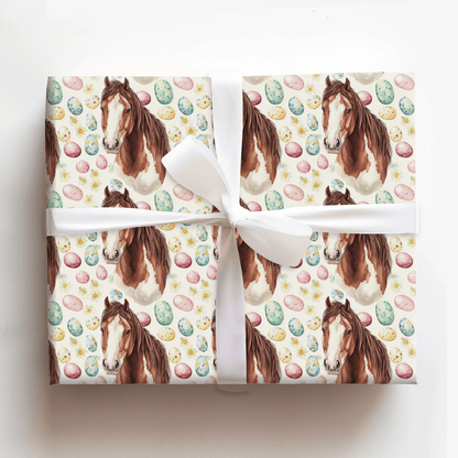 Easter Eggs with the Clydesdale - Wrapping Paper - Aspen & Arlo