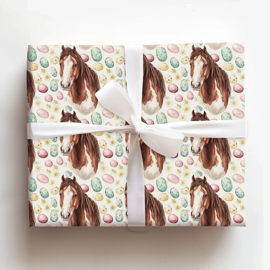 Easter Eggs with the Clydesdale - Wrapping Paper - Aspen & Arlo