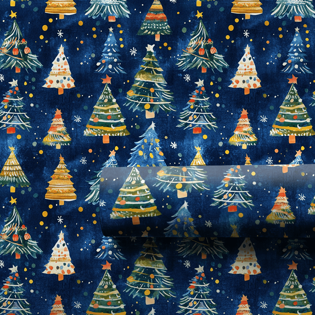 Blue Christmas - Wrapping Paper - Aspen & Arlo