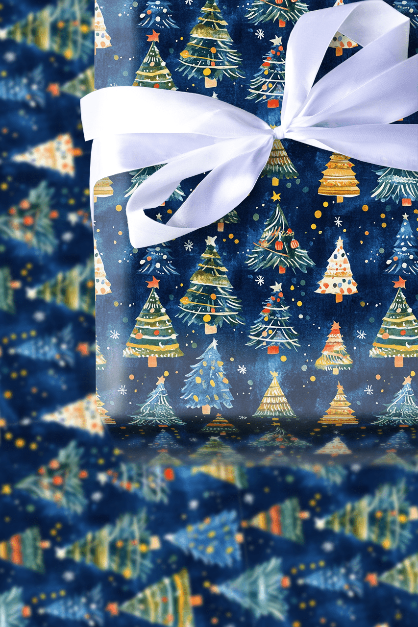 Blue Christmas - Wrapping Paper - Aspen & Arlo