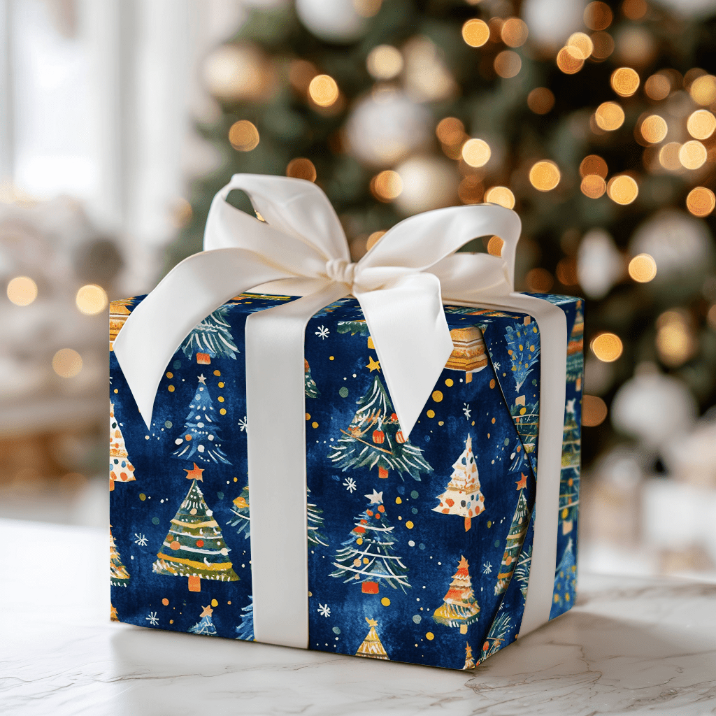 Blue Christmas - Wrapping Paper - Aspen & Arlo