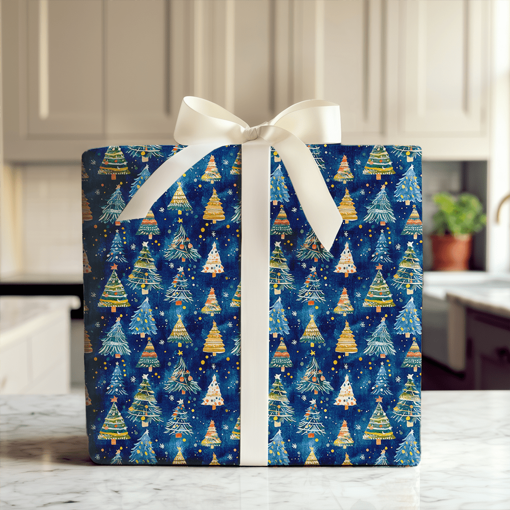 Blue Christmas - Wrapping Paper - Aspen & Arlo