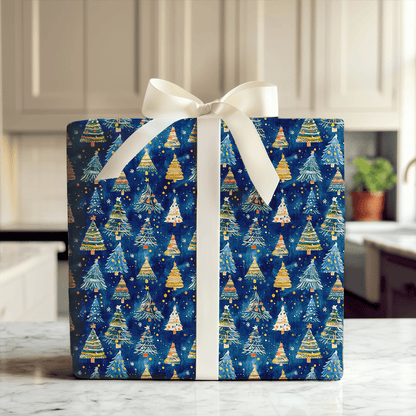 Blue Christmas - Wrapping Paper - Aspen & Arlo