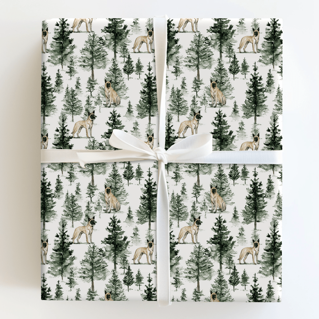 Snow Day for Belgian Malinois - Wrapping Paper - Aspen & Arlo