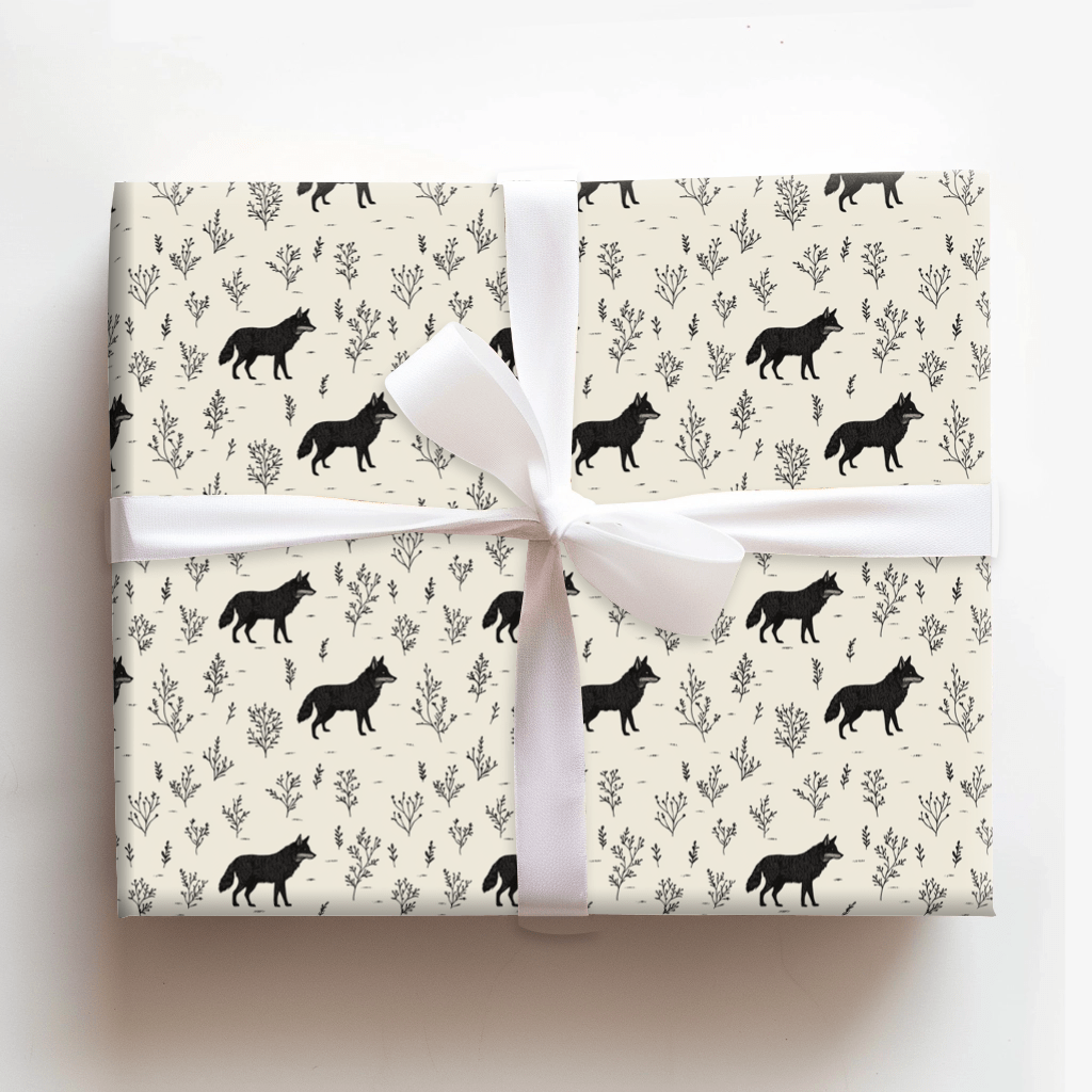 Black Paws - Wrapping Paper - Aspen & Arlo