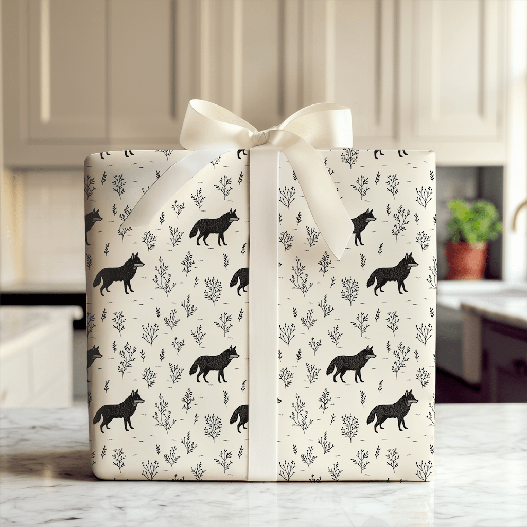 Black Paws - Wrapping Paper - Aspen & Arlo