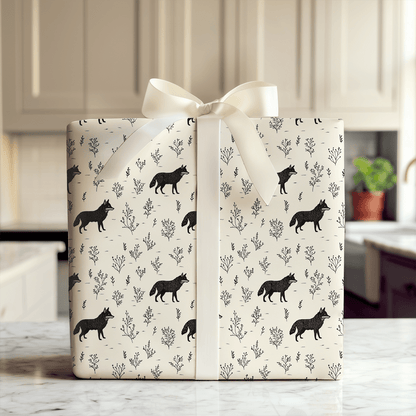Black Paws - Wrapping Paper - Aspen & Arlo