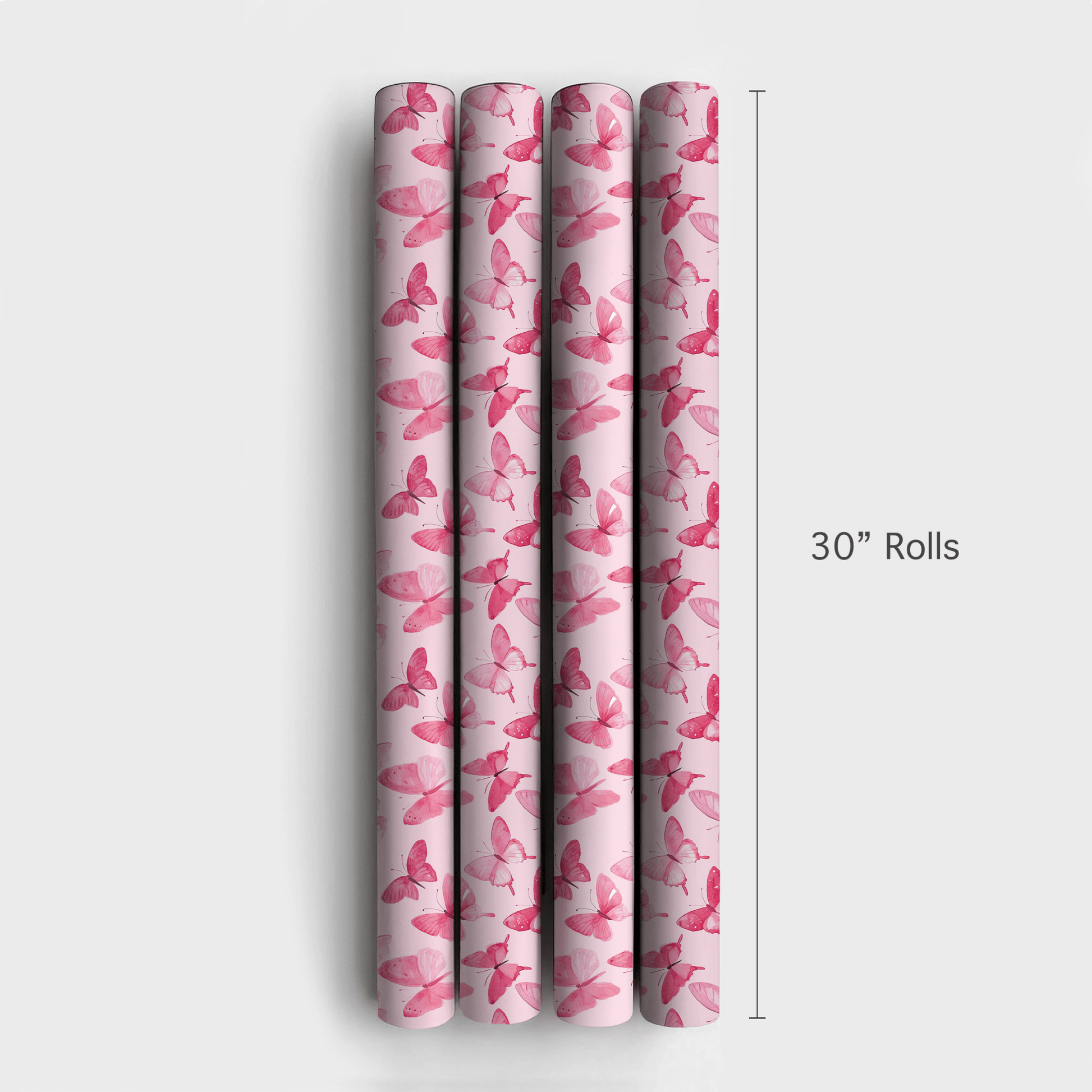 Pink Mariposa - Wrapping Paper - Aspen & Arlo