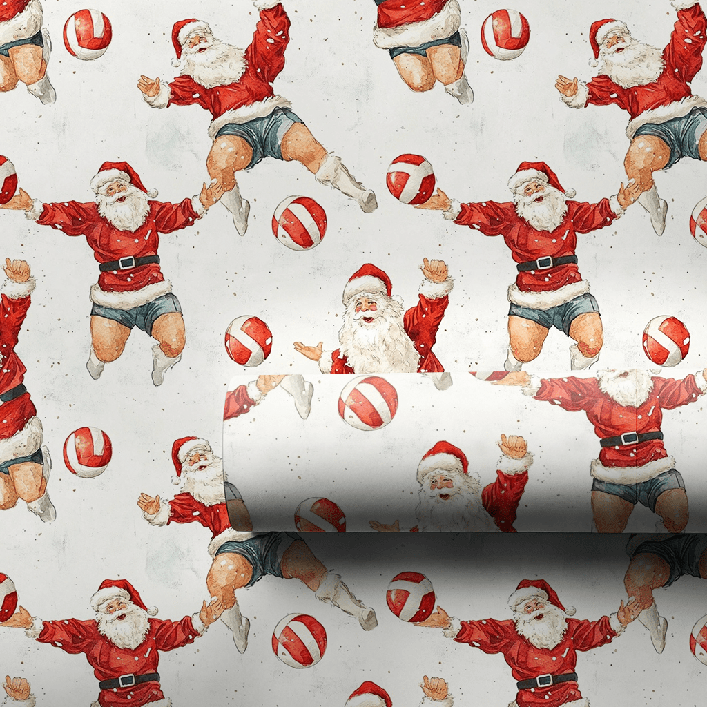 Santa's Snowy Set - Wrapping Paper - Aspen & Arlo