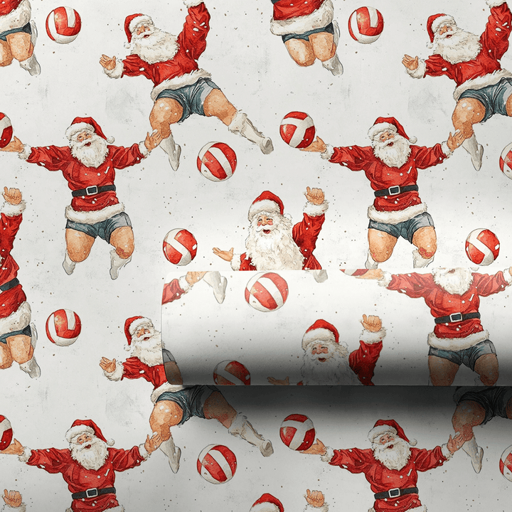 Santa's Snowy Set - Wrapping Paper - Aspen & Arlo
