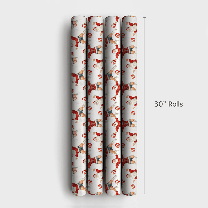 Santa's Snowy Set - Wrapping Paper - Aspen & Arlo