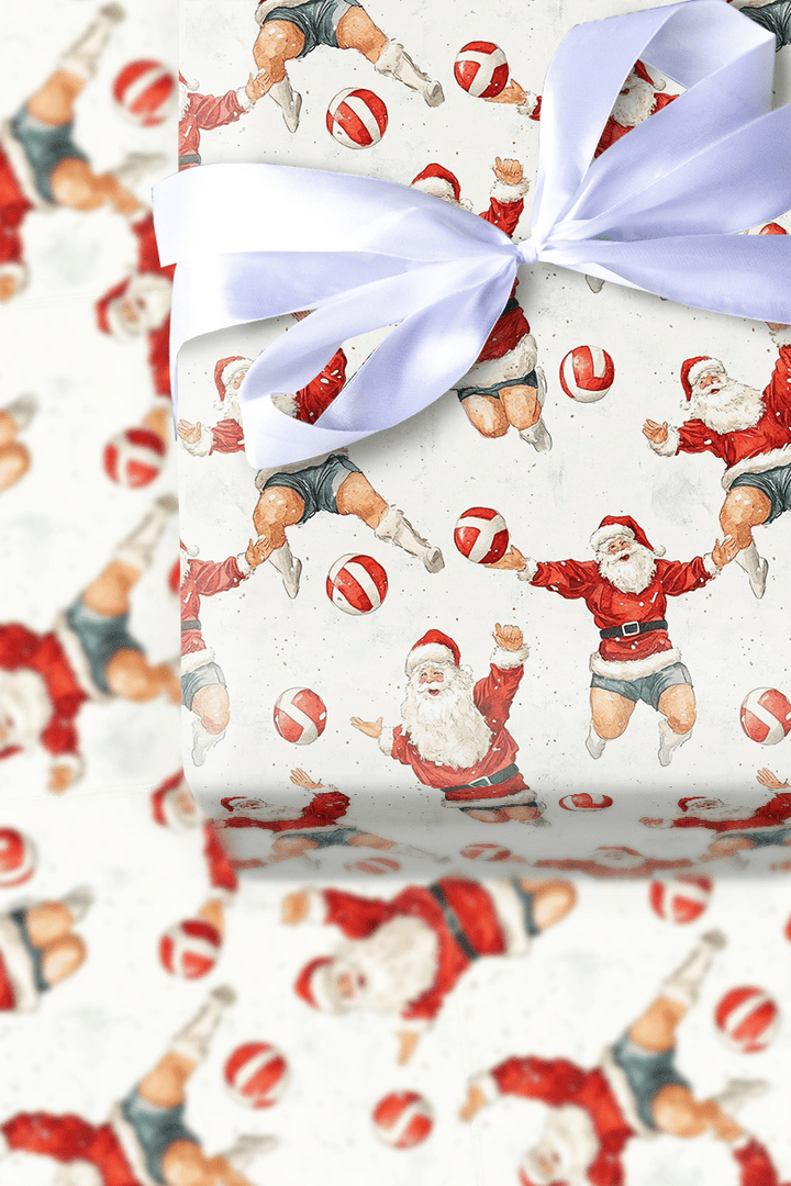 Santa's Snowy Set - Wrapping Paper - Aspen & Arlo