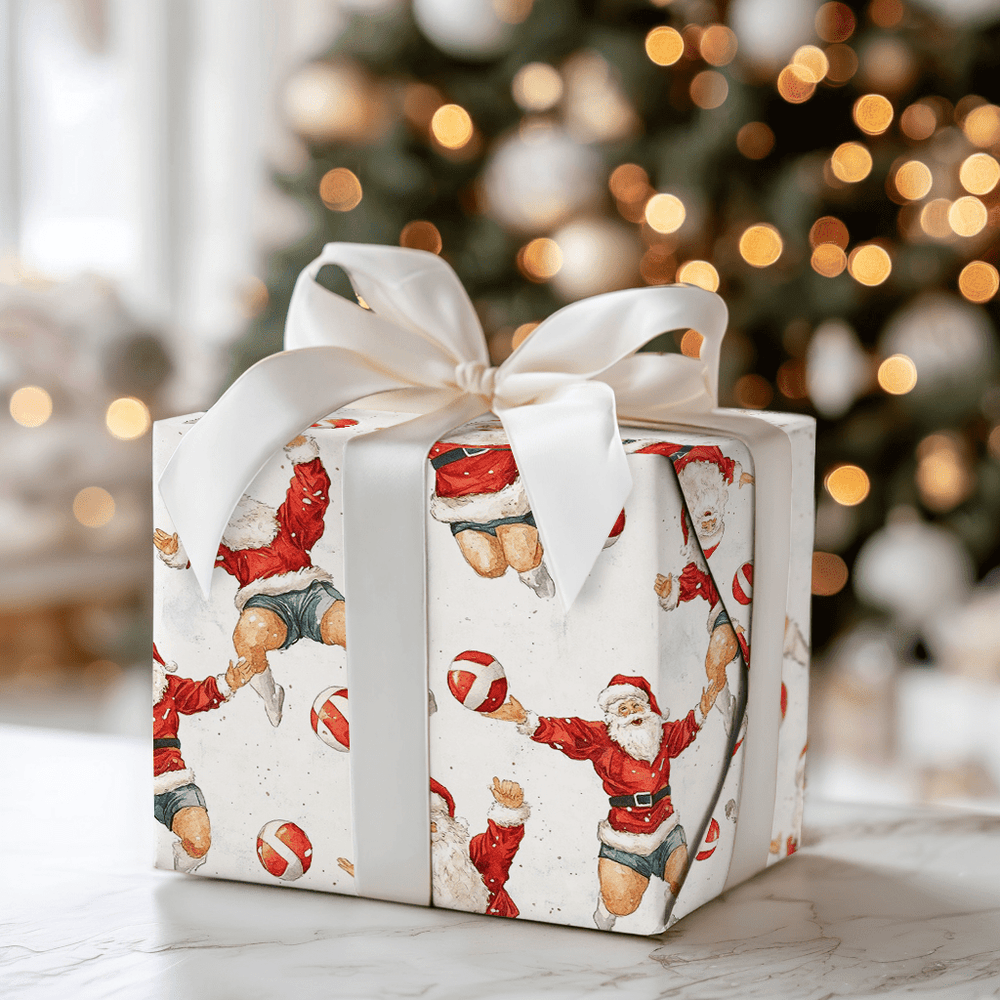 Santa's Snowy Set - Wrapping Paper - Aspen & Arlo