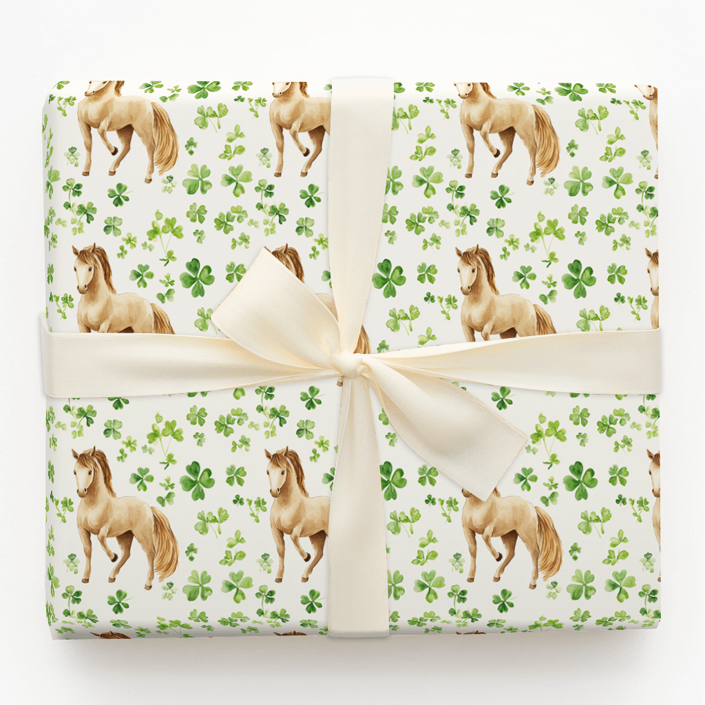 Shamrocks with the Icelandic - Wrapping Paper - Aspen & Arlo