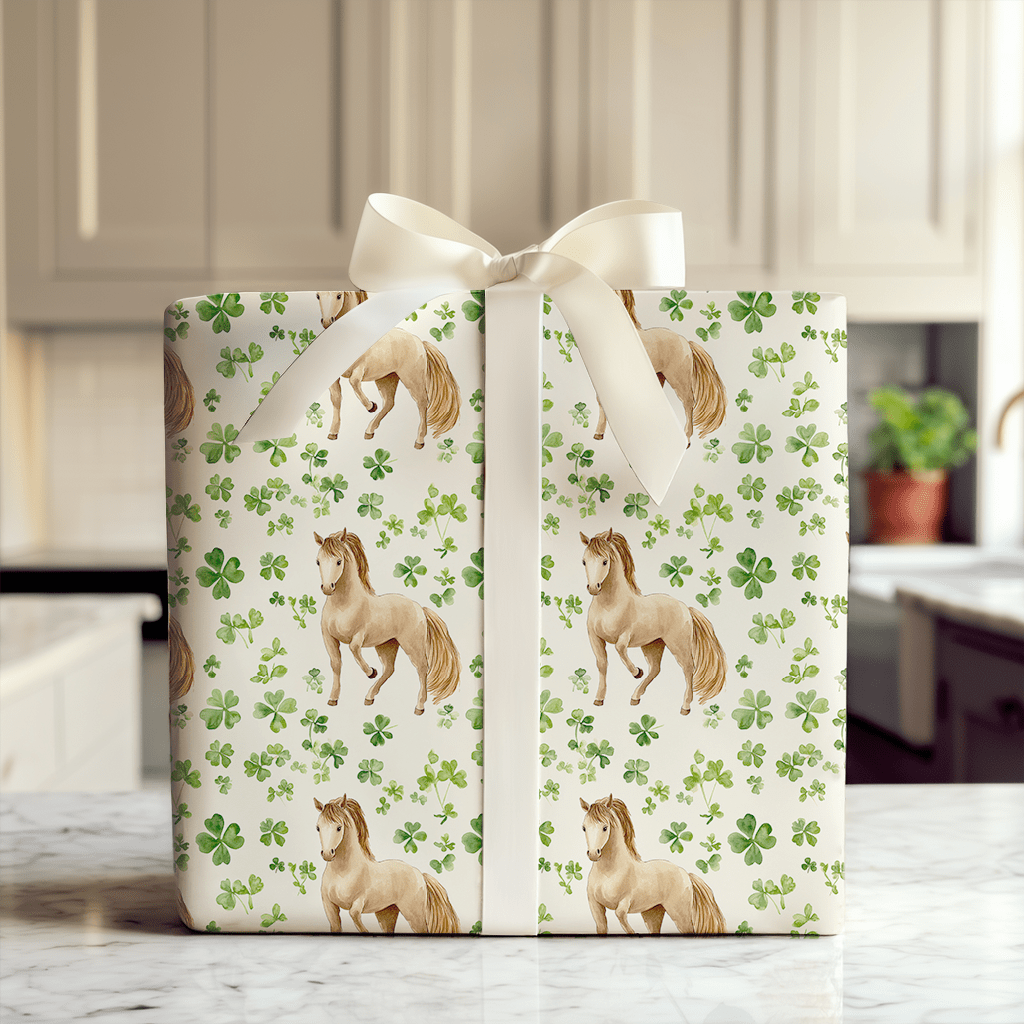 Shamrocks with the Icelandic - Wrapping Paper - Aspen & Arlo