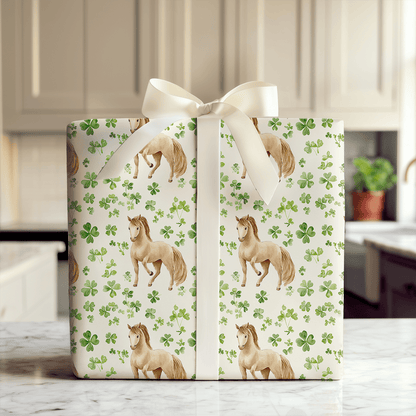 Shamrocks with the Icelandic - Wrapping Paper - Aspen & Arlo